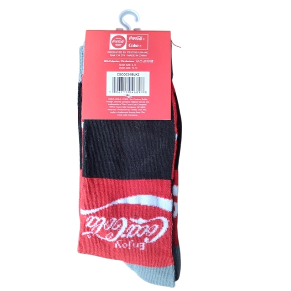 Coca-Cola Crew Socks - Picture 2 of 2